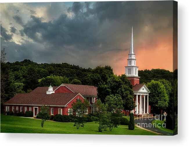 State Street United Methodist Church Acrylic Print featuring the photograph State Street United Methodist Church by Shelia Hunt