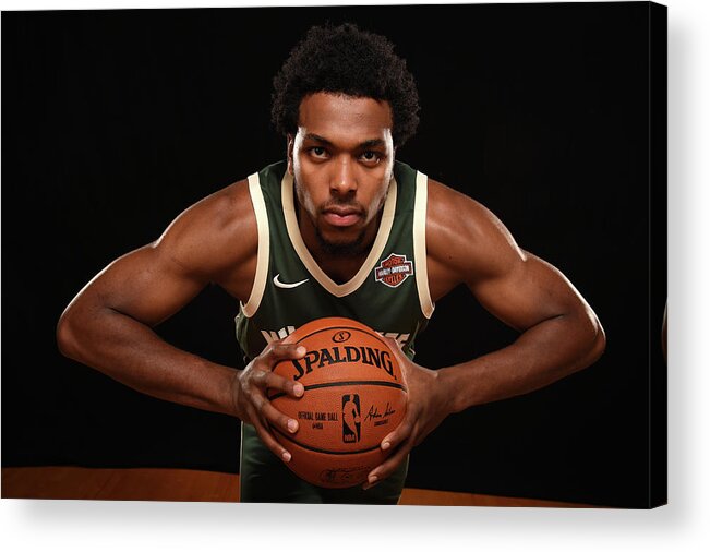 Nba Pro Basketball Acrylic Print featuring the photograph Sterling Brown by Brian Babineau