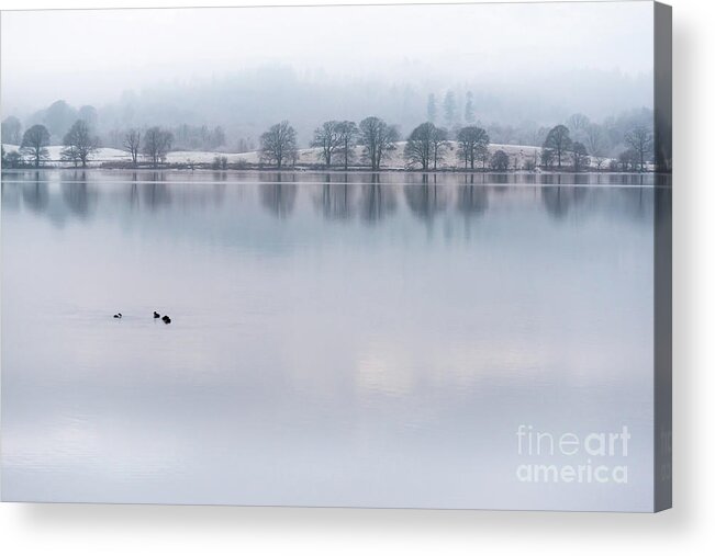 Lake District Acrylic Print featuring the photograph Still Water Lake, Cumbria by Perry Rodriguez
