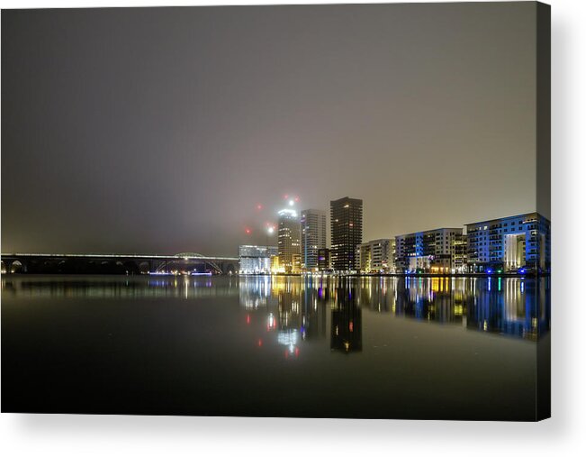 Europe Acrylic Print featuring the photograph Stockholm fog by Alexander Farnsworth