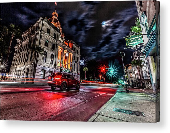 Savannah Acrylic Print featuring the photograph Stop or Go by Kenny Thomas