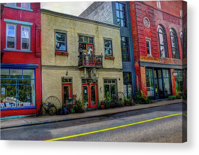 Store Acrylic Print featuring the photograph Store front in small town by Dan Friend