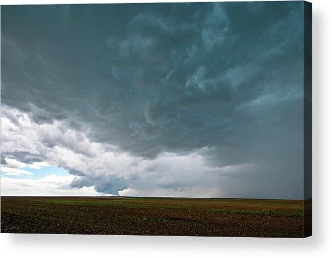 Storm Acrylic Print featuring the photograph Storm over the Plains by Wesley Aston