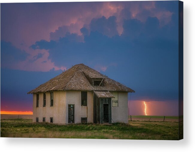 Lightning Acrylic Print featuring the photograph Storm Renovations by Darren White