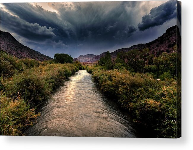 American West Acrylic Print featuring the photograph Stormy River by Mark Gomez