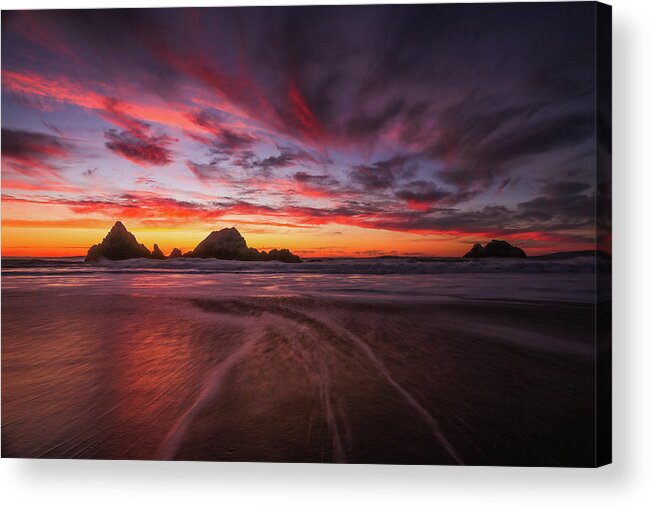  Acrylic Print featuring the photograph Streaks by Louis Raphael