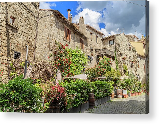 Street Acrylic Print featuring the photograph Street of Viterbo by Fabiano Di Paolo
