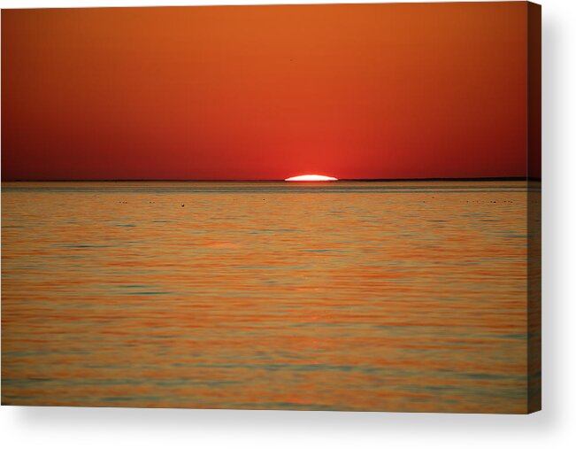 Old Silver Beach Acrylic Print featuring the photograph Stunning End of the Day by Denise Kopko