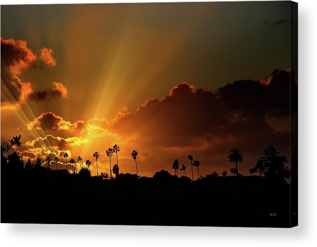 Sunset Acrylic Print featuring the photograph Sunrays as Sunsets by Russ Harris