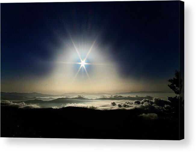 Sunrise Acrylic Print featuring the photograph Sunrise Clingmans Dome by Micky Roberts