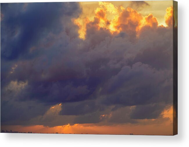 Skies Acrylic Print featuring the photograph Sunset 2 by AE Jones