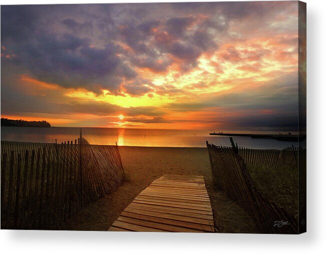 Dorr County Acrylic Print featuring the photograph Sunset at Fish Creek by Rod Seel