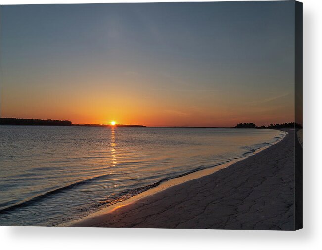 Sunset Acrylic Print featuring the photograph Sunset on the Coast 2 by Cindy Robinson