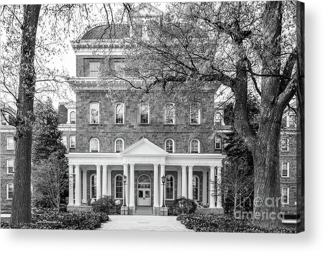 Swarthmore College Acrylic Print featuring the photograph Swarthmore College Parrish Hall by University Icons