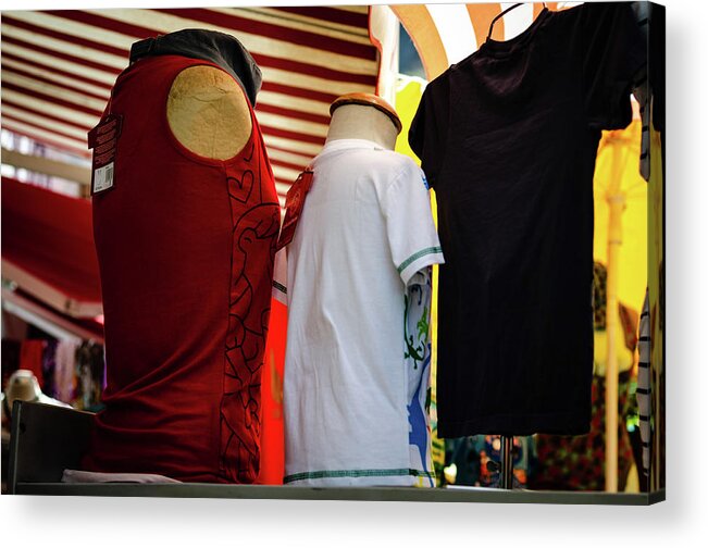 T-shirts Acrylic Print featuring the photograph T-shirts by Gavin Lewis
