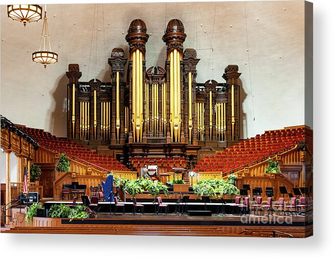 Salt Lake City Acrylic Print featuring the photograph Tabernacle Organ by Bob Phillips