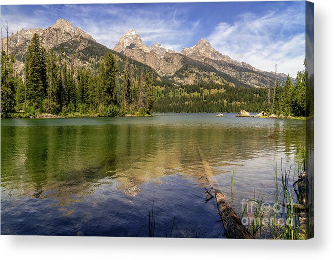 Tetons Acrylic Print featuring the photograph Taggart Lake--Tetons by Roxie Crouch