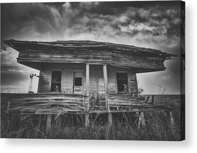 Abandoned Acrylic Print featuring the photograph Tales from the Front Porch by Darren White