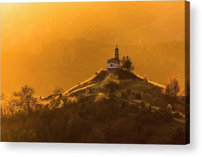 Bulgaria Acrylic Print featuring the photograph Temple In a Holy Mountain by Evgeni Dinev