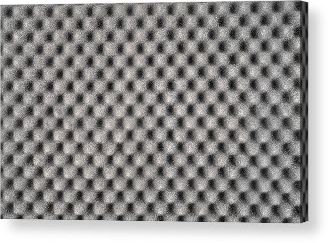 Porous Acrylic Print featuring the photograph Texture Of Foam Rubber by Nickgavluk