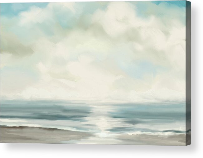 Ocean Acrylic Print featuring the digital art The Calm Ocean by Shawn Conn
