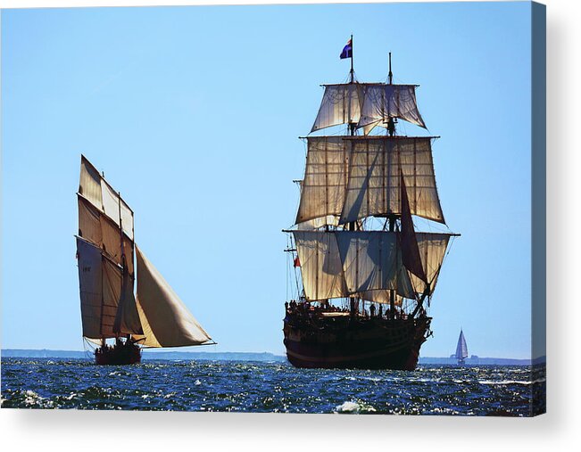 Cancalaise Acrylic Print featuring the photograph The Cancalaise and The Etoile du Roy by Frederic Bourrigaud