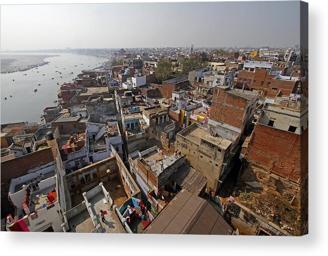 South Asia Acrylic Print featuring the photograph The city of Varanasi by Stephan Rebernik Photography