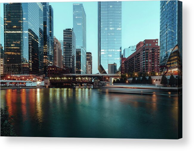 Chicago Acrylic Print featuring the photograph The Confluence by Nisah Cheatham
