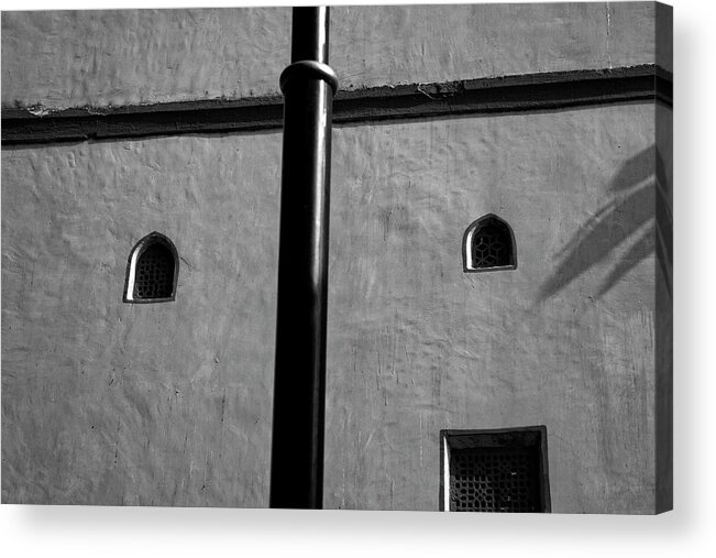 The Cross Acrylic Print featuring the photograph The Cross versus The Windows by Prakash Ghai