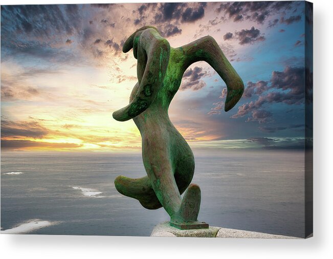 Fishing Acrylic Print featuring the photograph The dream of the emigrant-1 by Jordi Carrio Jamila