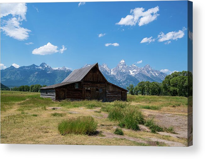 Nature Acrylic Print featuring the photograph The Famous Moulton Barn by Rose Guinther