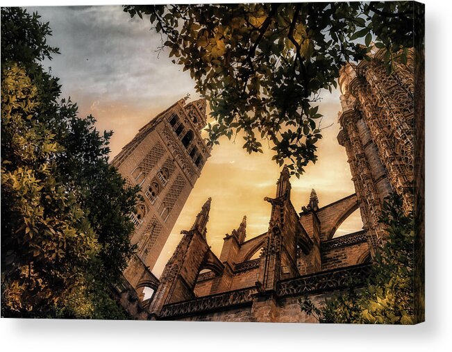 Cathedral Acrylic Print featuring the photograph The Gothic Cathedral by Micah Offman
