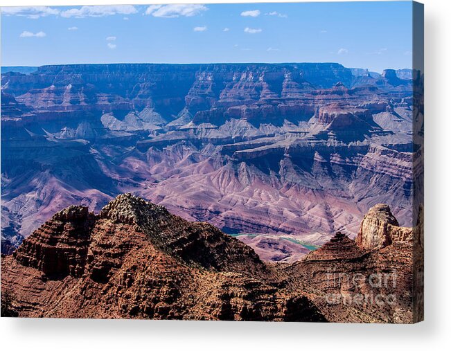 The Grand Canyon Arizona Acrylic Print featuring the digital art The Grand Canyon Arizona by Tammy Keyes