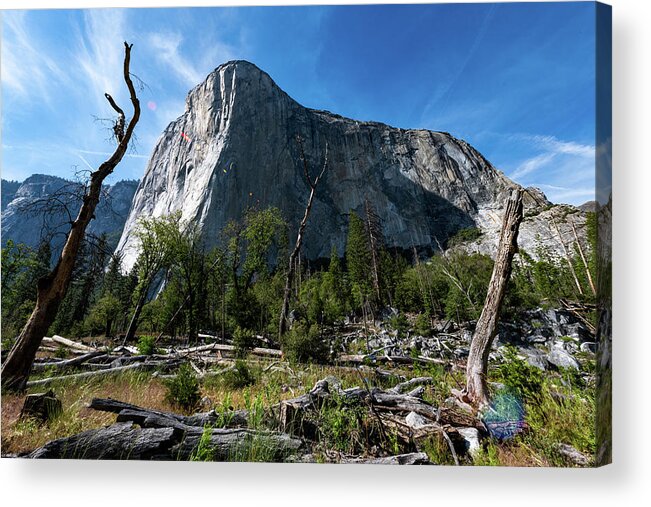 El Capitan Acrylic Print featuring the photograph The Gravity of El Cap by Kevin Suttlehan