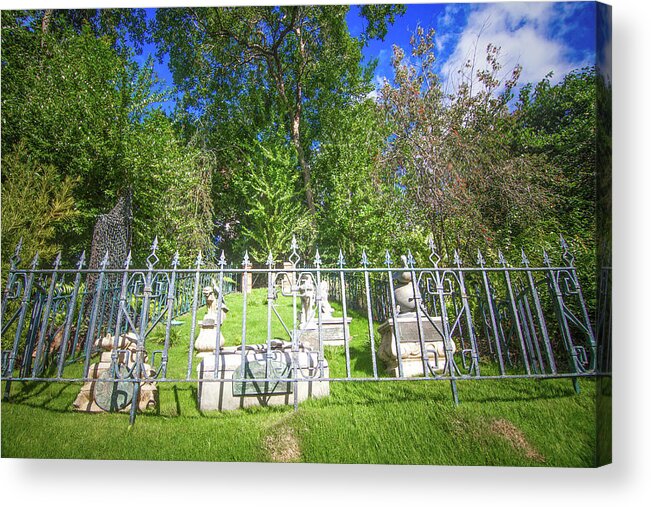 Magic Kingdom Acrylic Print featuring the photograph The Haunted Mansion Pet Cemetery by Mark Andrew Thomas