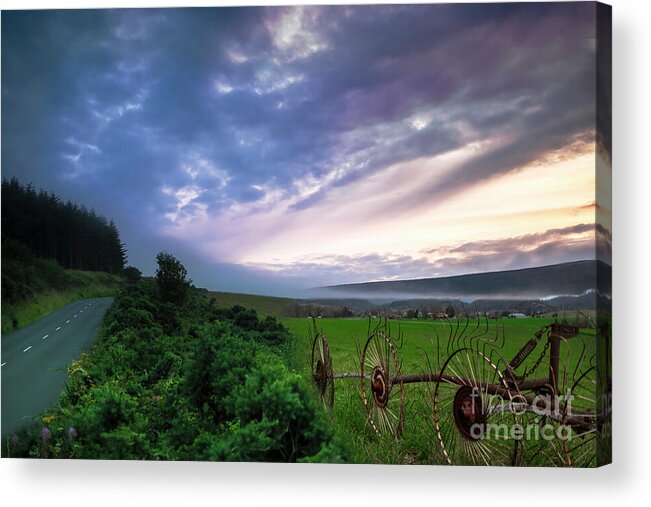 Field Acrylic Print featuring the photograph The Hay Rake by Shelia Hunt