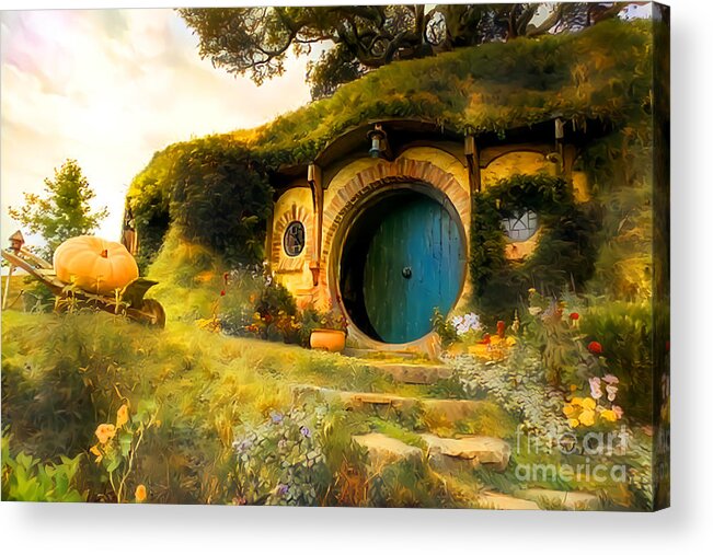 Wingsdomain Acrylic Print featuring the photograph The Hobbits Shire 20210212 v3 by Wingsdomain Art and Photography