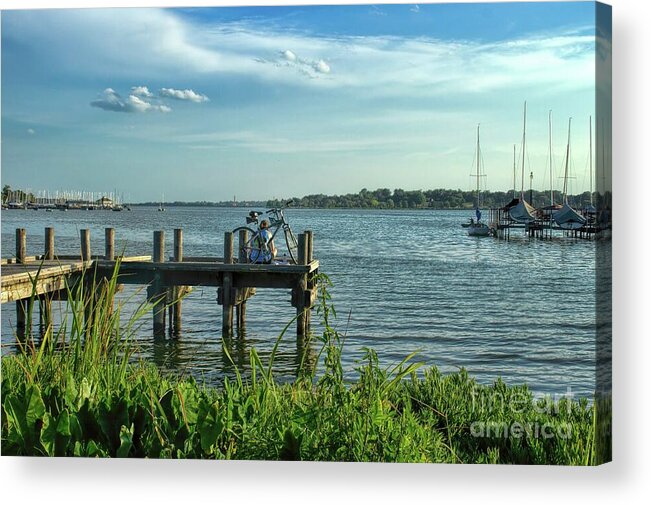 Landscape Acrylic Print featuring the photograph The Long View by Diana Mary Sharpton