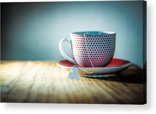 Wood Acrylic Print featuring the photograph The love of tea by NatalieShuttleworth