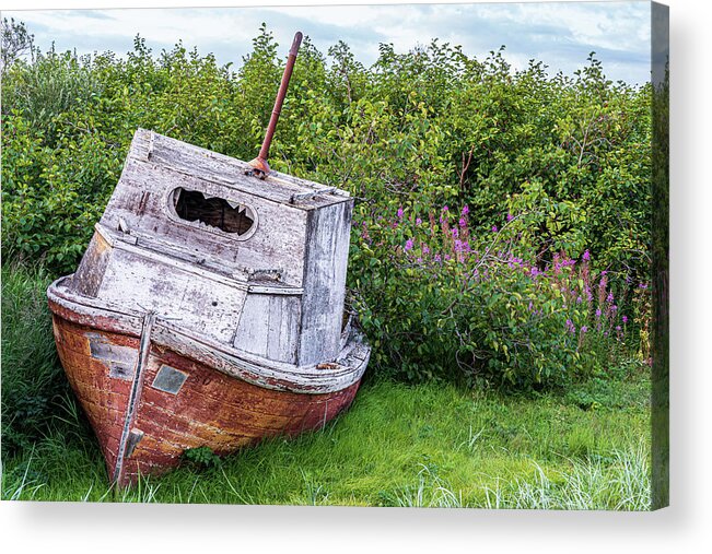  Acrylic Print featuring the photograph The Old Boat by Jim Miller