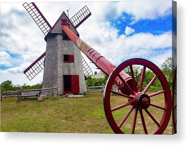 Nantucket Acrylic Print featuring the photograph The Old Mill Series 7146 by Carlos Diaz