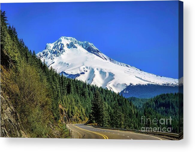 Jon Burch Acrylic Print featuring the photograph The Road To Mt. Hood by Jon Burch Photography
