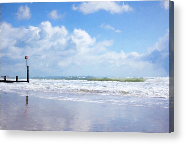 Bournemouth Beach Acrylic Print featuring the photograph The Seaside by Tanya C Smith