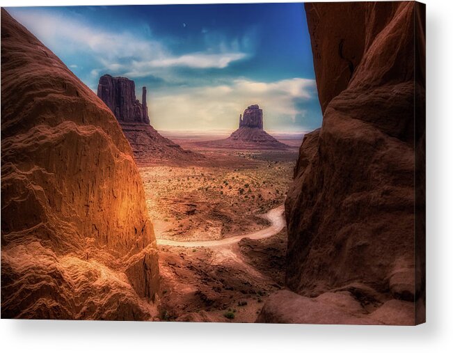 Arizona Acrylic Print featuring the photograph The Silver Valley by Micah Offman