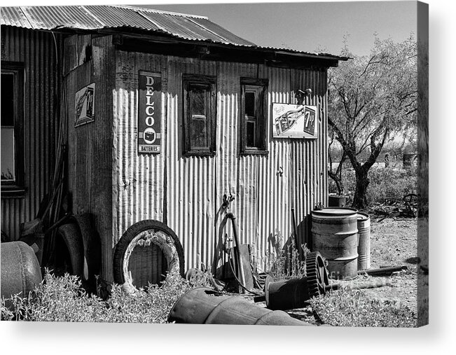 Southwest Acrylic Print featuring the photograph The Tool Shop by Sandra Bronstein