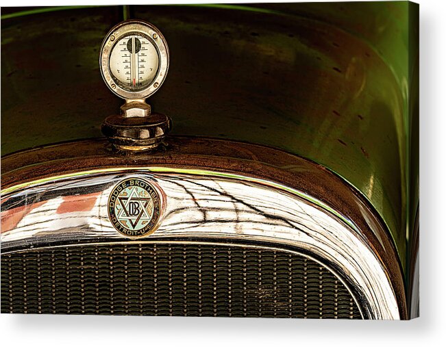  Acrylic Print featuring the photograph Thermometer Hood Ornament by Al Judge