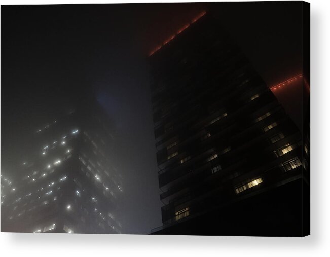 Night Acrylic Print featuring the photograph They Disappear At Night by Kreddible Trout