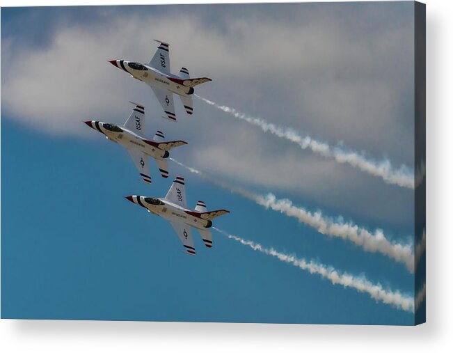 Plane Acrylic Print featuring the photograph Thunderbirds by Joe Paul