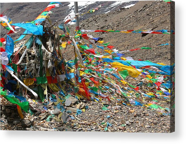 Tibet Acrylic Print featuring the photograph Tibet/Nepal 20 by Scott M Hughes Soggy Moose Photography