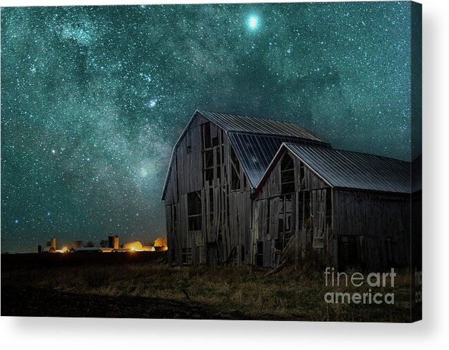 Barn Acrylic Print featuring the photograph Time takes everything 1 by Eric Curtin